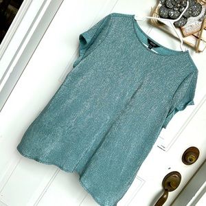Simply vera, women’s extra large petite. Silvery turquoise.